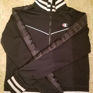 Champion black zip up sweater